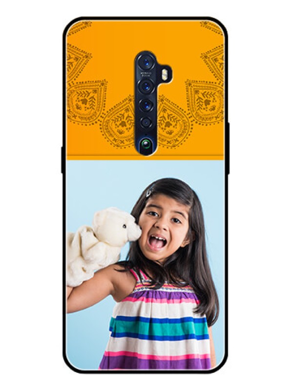 Custom Reno 2 Personalized Glass Phone Case  - Photo Wedding Design 