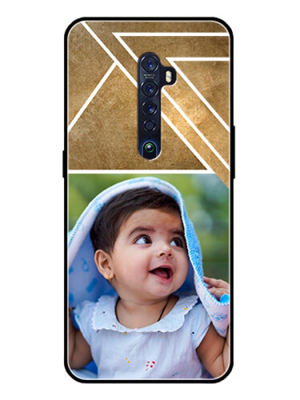 Custom Reno 2 Personalized Glass Phone Case  - Gradient Abstract Texture Design