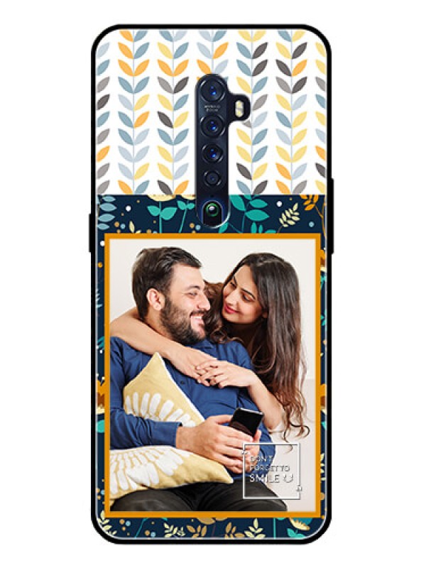 Custom Reno 2 Custom Glass Mobile Case  - Pattern Design