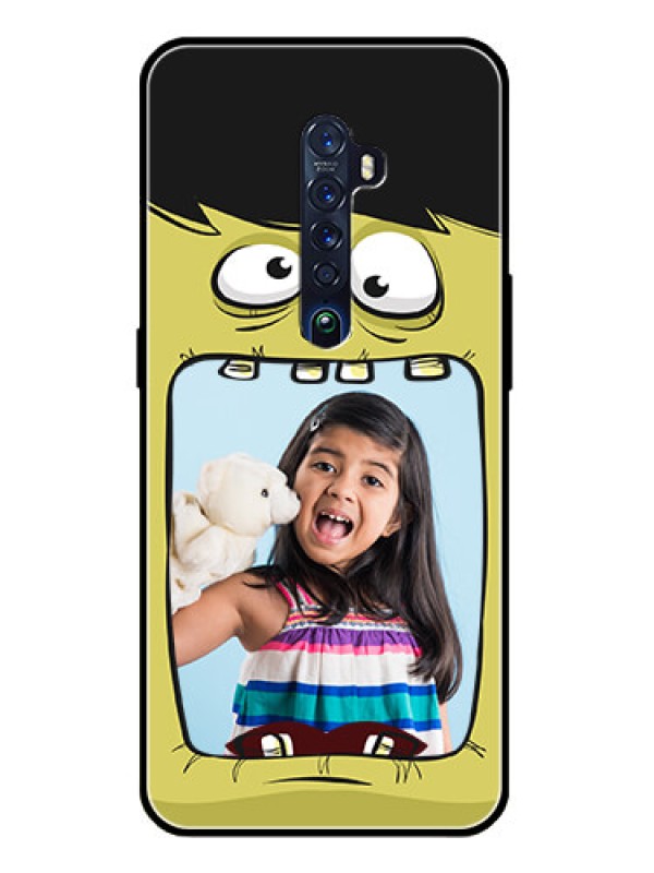 Custom Reno 2 Personalized Glass Phone Case  - Cartoon monster back case Design