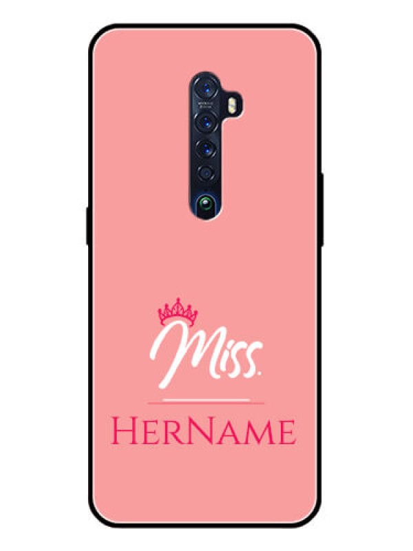 Custom Reno 2 Custom Glass Phone Case Mrs with Name