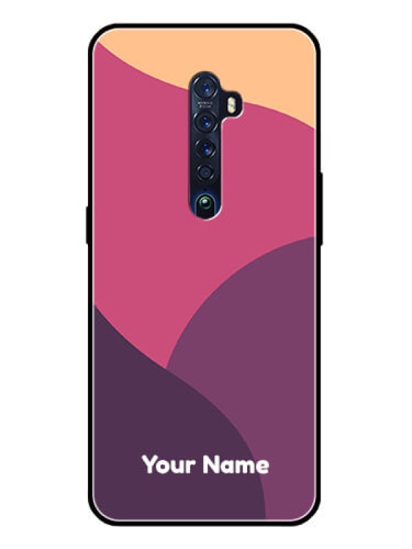 Custom Oppo Reno 2 Custom Glass Phone Case - Mixed Multi-colour abstract art Design
