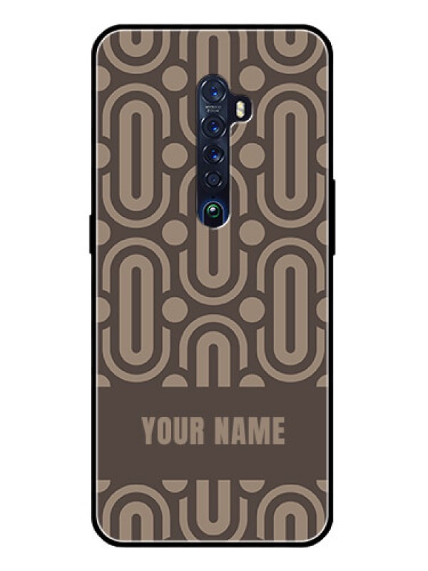 Custom Oppo Reno 2 Custom Glass Phone Case - Captivating Zero Pattern Design