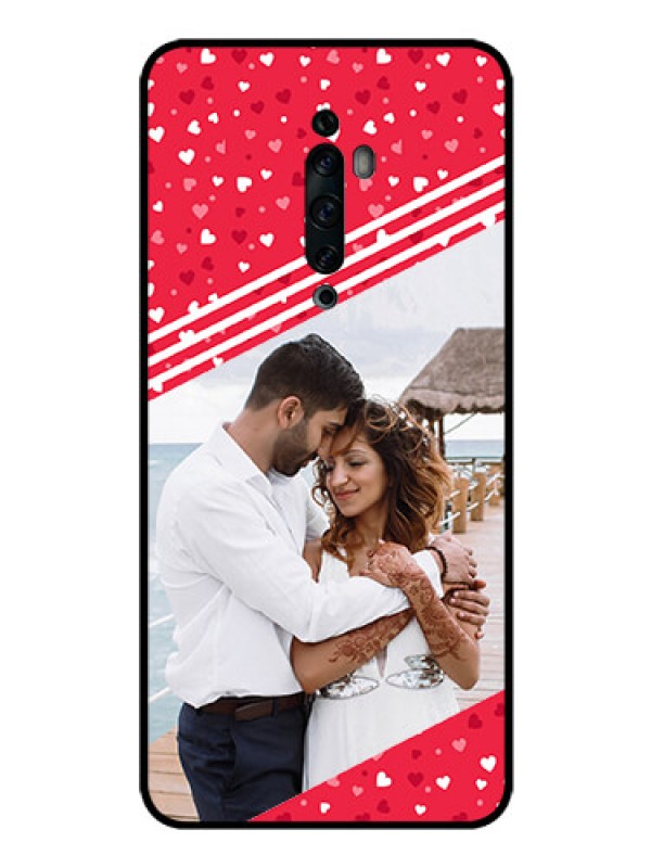 Custom Oppo Reno 2F Custom Glass Mobile Case  - Valentines Gift Design