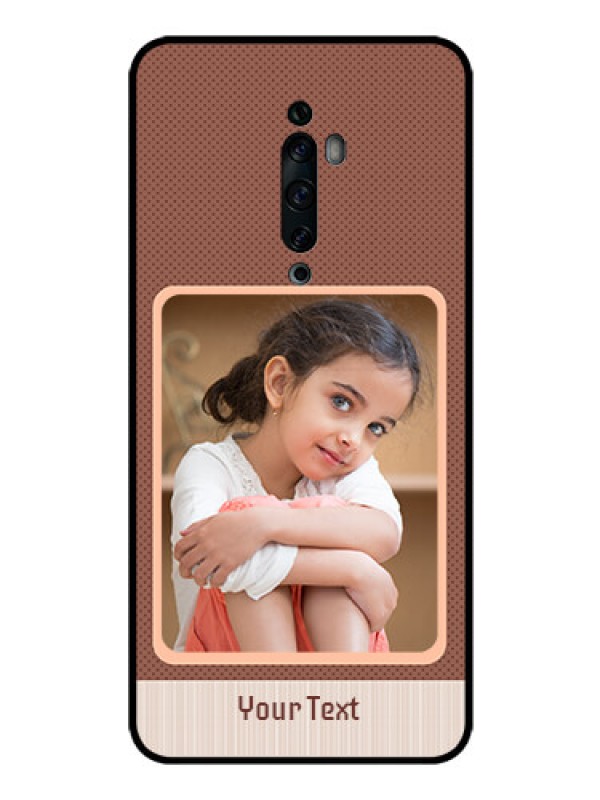Custom Oppo Reno 2F Custom Glass Phone Case  - Simple Pic Upload Design