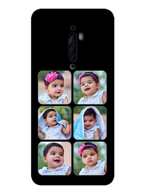 Custom Oppo Reno 2F Photo Printing on Glass Case  - Multiple Pictures Design