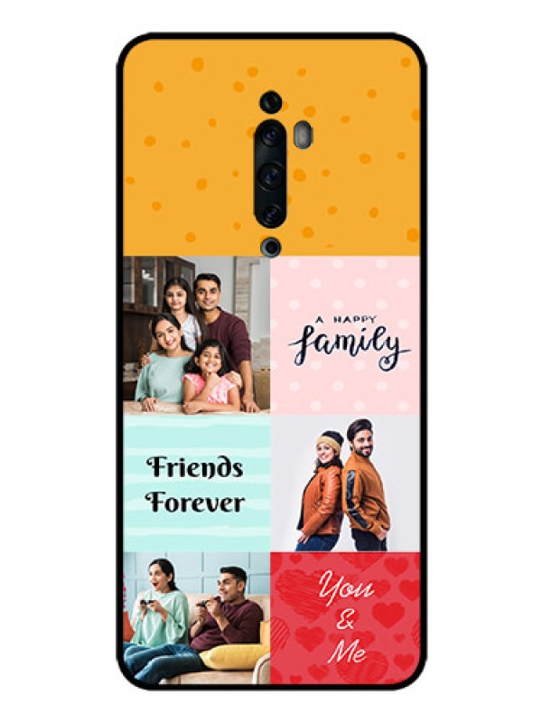 Custom Oppo Reno 2F Personalized Glass Phone Case  - Images with Quotes Design