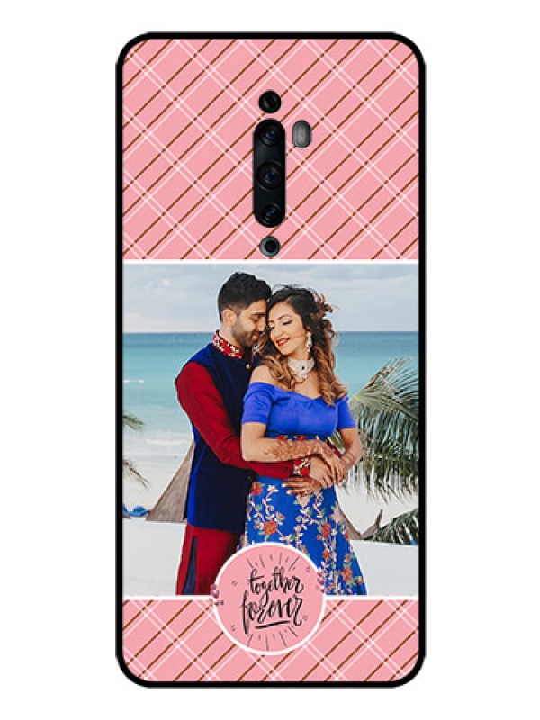 Custom Oppo Reno 2F Personalized Glass Phone Case  - Together Forever Design