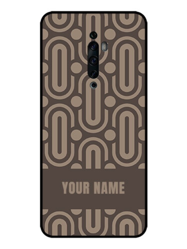 Custom Oppo Reno 2f Custom Glass Phone Case - Captivating Zero Pattern Design