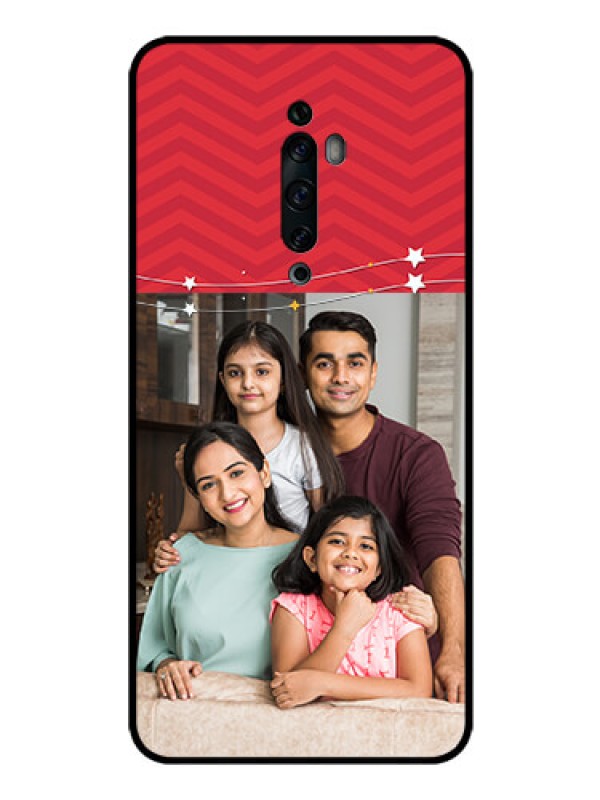 Custom Oppo Reno 2Z Personalized Glass Phone Case  - Happy Family Design