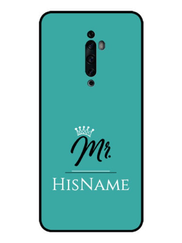 Custom Oppo Reno 2Z Custom Glass Phone Case Mr with Name