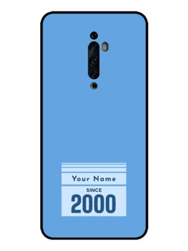 Custom Oppo Reno 2z Custom Glass Mobile Case - Custom Year of birth Design