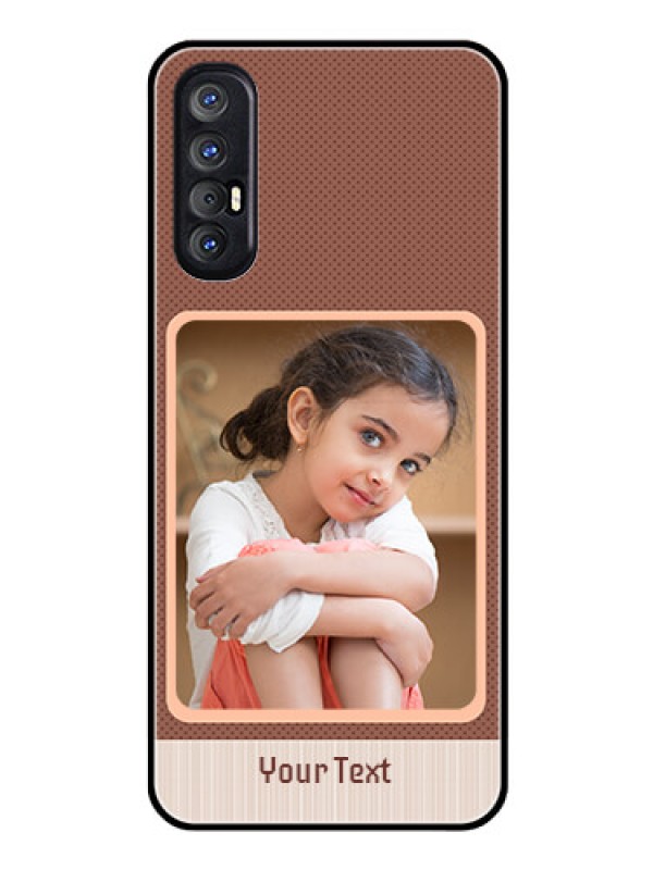 Custom Reno 3 Pro Custom Glass Phone Case  - Simple Pic Upload Design