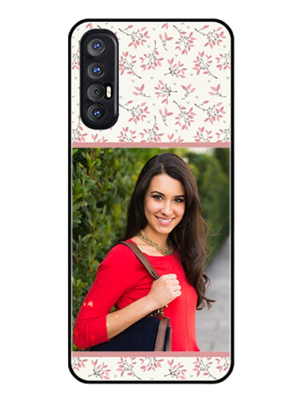 Custom Reno 3 Pro Custom Glass Phone Case  - Premium Floral Design