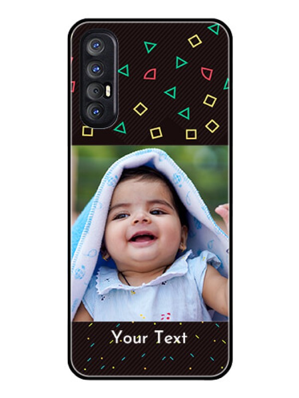 Custom Reno 3 Pro Custom Glass Phone Case  - with confetti birthday design