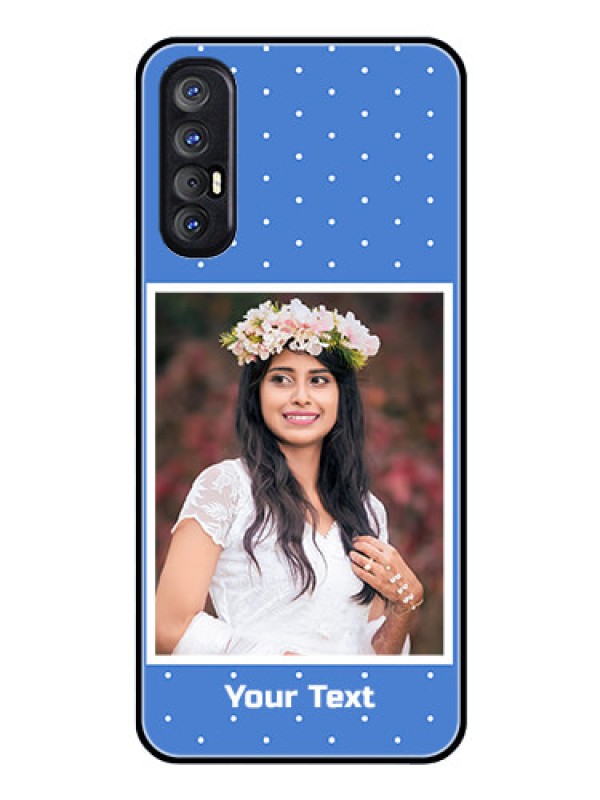 Custom Reno 3 Pro Photo Printing on Glass Case  - Polka dots design