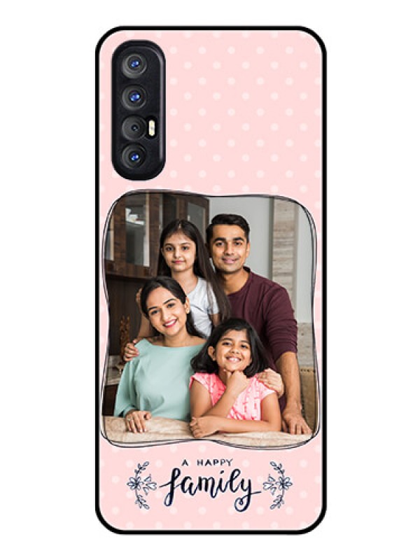 Custom Reno 3 Pro Custom Glass Phone Case  - Family with Dots Design