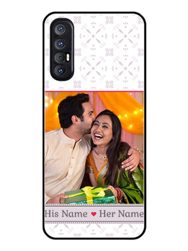 Custom Reno 3 Pro Custom Glass Mobile Case  - with Photo and Ethnic Design