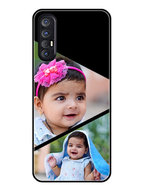 Custom Reno 3 Pro Custom Glass Phone Case  - Semi Cut Design