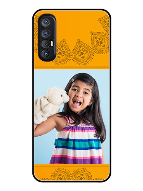 Custom Reno 3 Pro Personalized Glass Phone Case  - Photo Wedding Design 