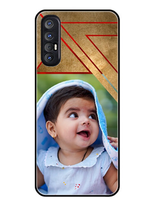 Custom Reno 3 Pro Personalized Glass Phone Case  - Gradient Abstract Texture Design