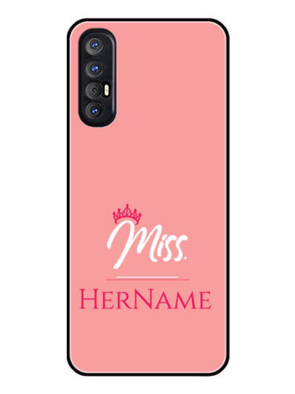 Custom Reno 3 Pro Custom Glass Phone Case Mrs with Name