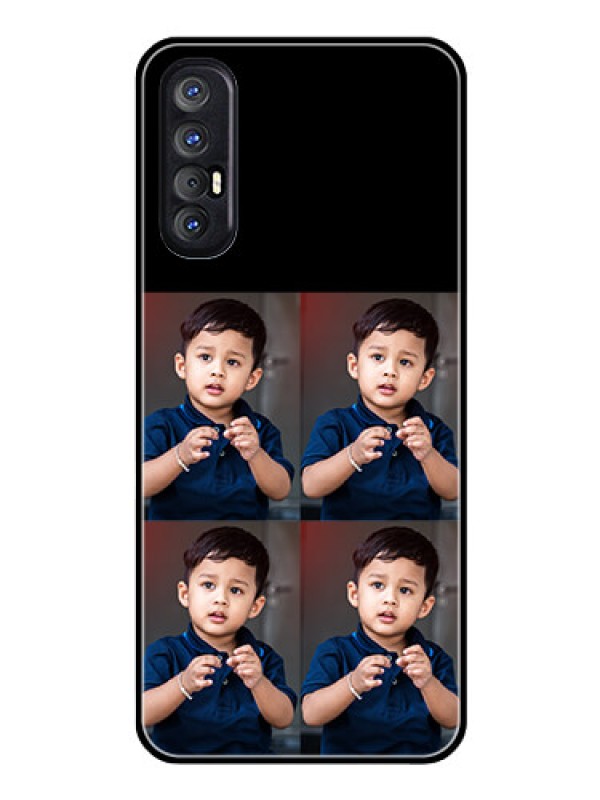 Custom Reno 3 Pro 4 Image Holder on Glass Mobile Cover