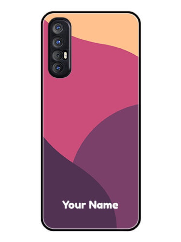 Custom Oppo Reno 3 Pro Custom Glass Phone Case - Mixed Multi-colour abstract art Design