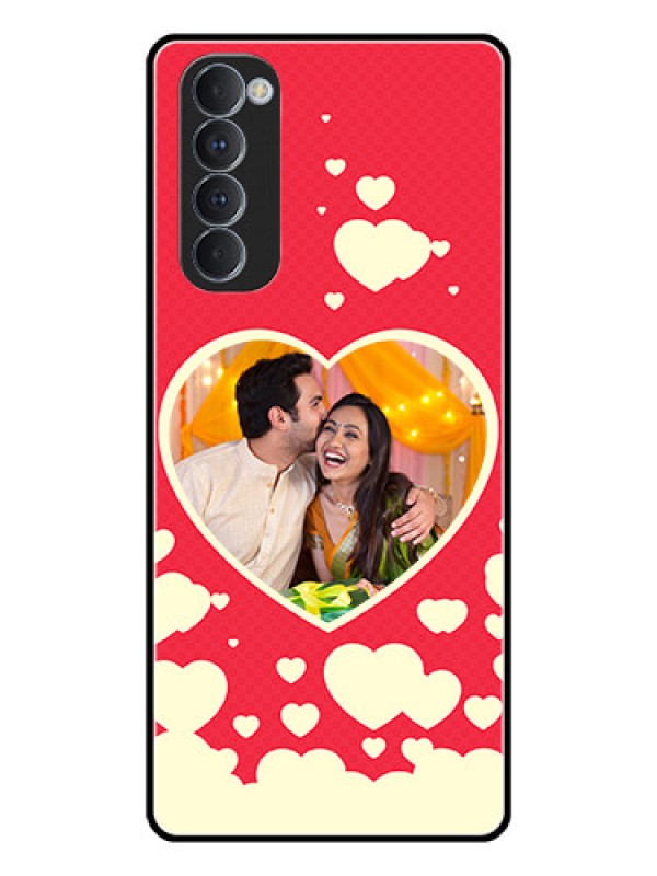 Custom Oppo Reno 4 Pro Custom Glass Mobile Case  - Love Symbols Phone Cover Design