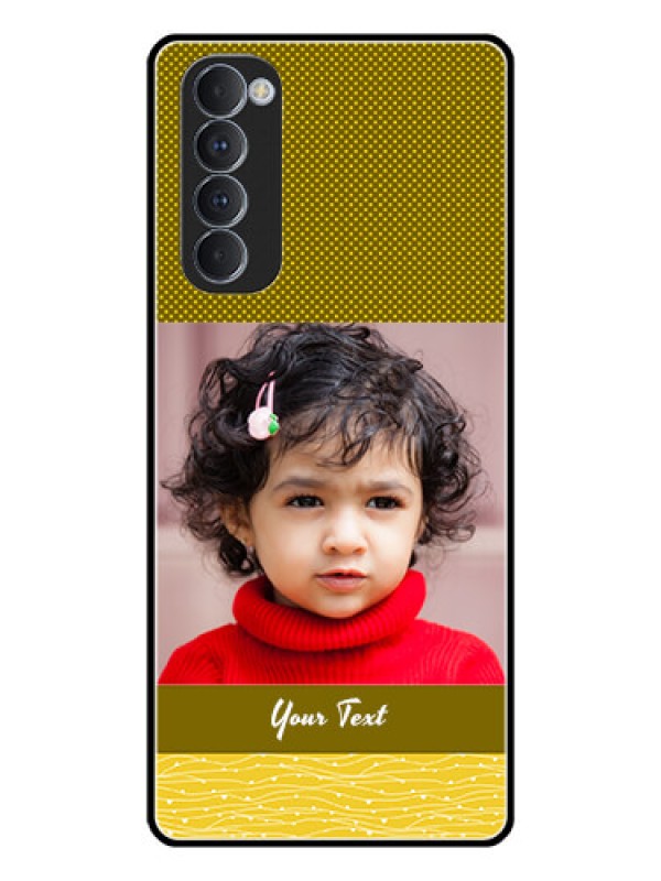 Custom Oppo Reno 4 Pro Custom Glass Phone Case  - Simple Green Color Design