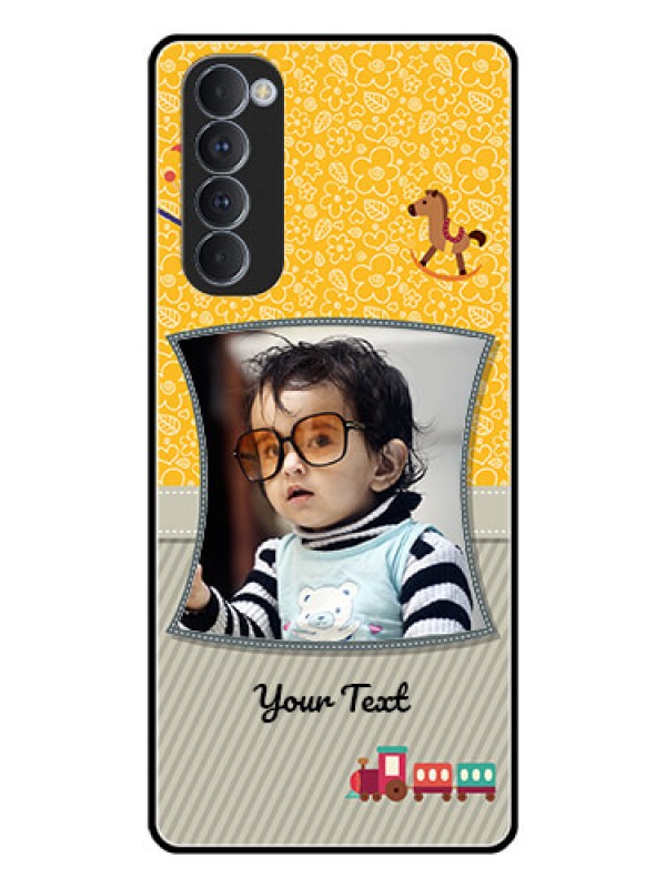Custom Oppo Reno 4 Pro Personalized Glass Phone Case  - Baby Picture Upload Design