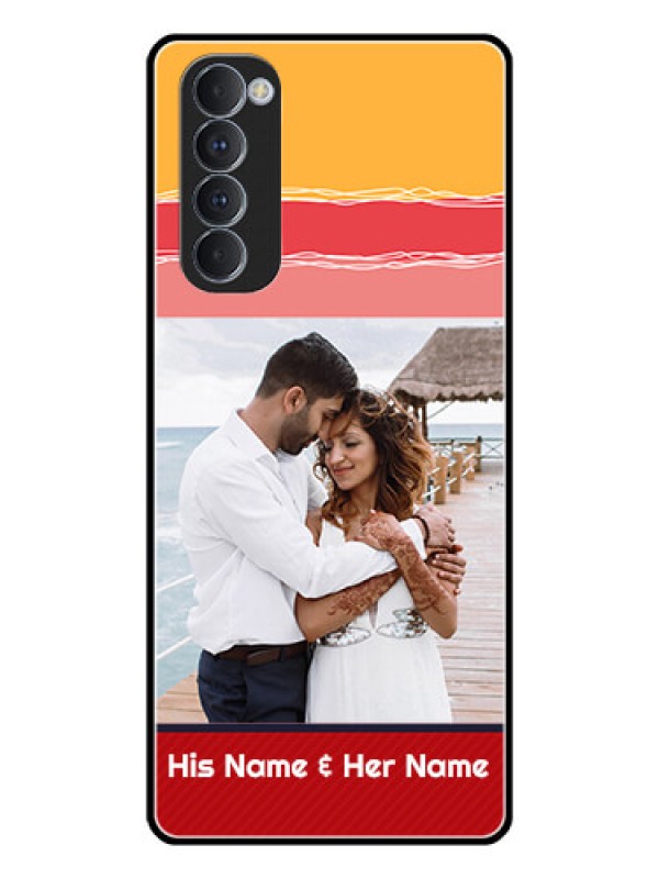 Custom Oppo Reno 4 Pro Custom Glass Mobile Case  - Colorful Case Design