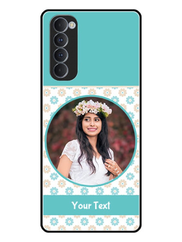 Custom Oppo Reno 4 Pro Custom Glass Mobile Case  - Beautiful Flowers Design