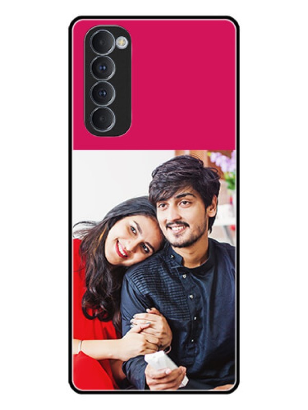 Custom Oppo Reno 4 Pro Custom Glass Mobile Case  - Anniversary Cover Design