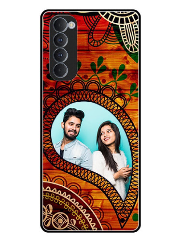 Custom Oppo Reno 4 Pro Personalized Glass Phone Case  - Abstract Colorful Design