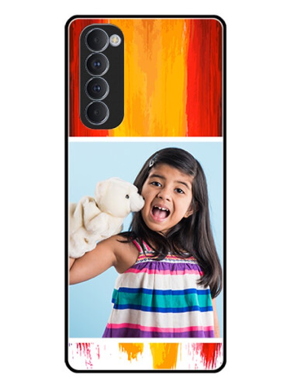 Custom Oppo Reno 4 Pro Personalized Glass Phone Case  - Multi Color Design