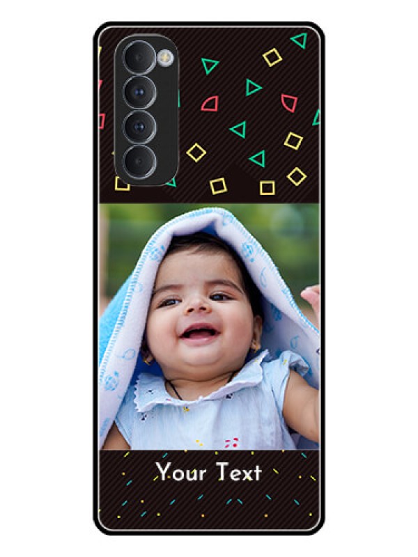 Custom Oppo Reno 4 Pro Custom Glass Phone Case  - with confetti birthday design