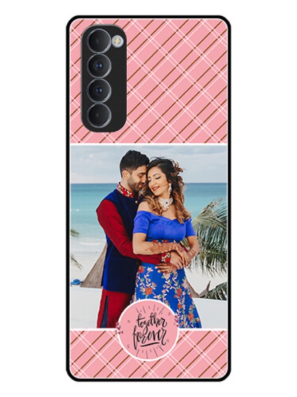 Custom Oppo Reno 4 Pro Personalized Glass Phone Case  - Together Forever Design