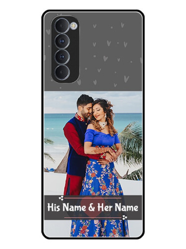 Custom Oppo Reno 4 Pro Custom Glass Mobile Case  - Buy Love Design with Photo Online