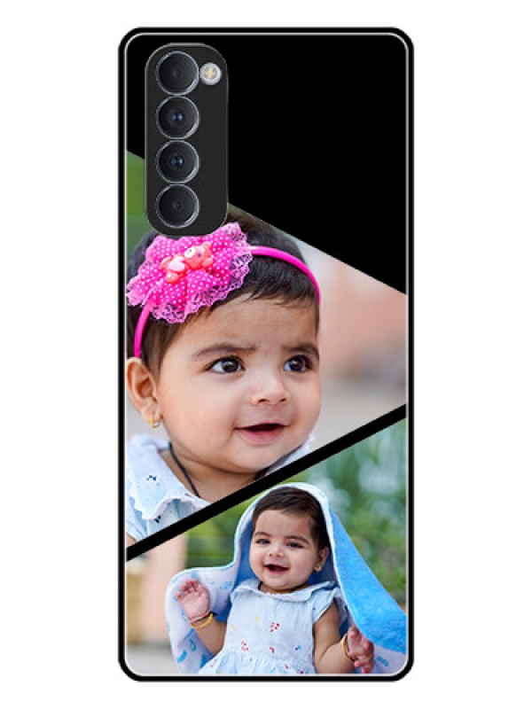 Custom Oppo Reno 4 Pro Custom Glass Phone Case  - Semi Cut Design