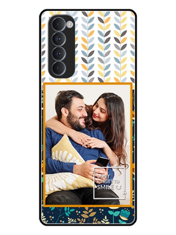 Custom Oppo Reno 4 Pro Custom Glass Mobile Case  - Pattern Design