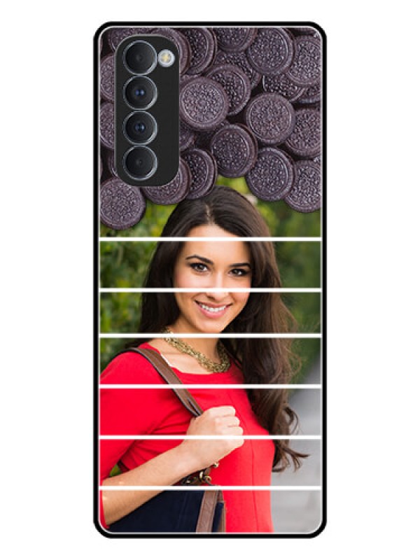Custom Oppo Reno 4 Pro Custom Glass Phone Case  - with Oreo Biscuit Design