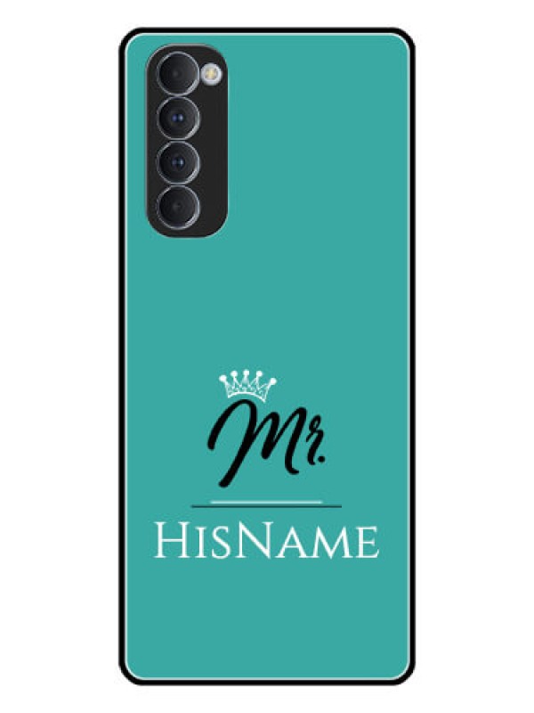 Custom Oppo Reno 4 Pro Custom Glass Phone Case Mr with Name