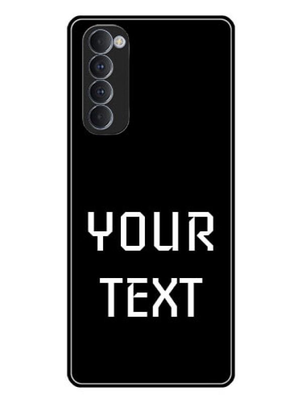 Custom Oppo Reno 4 Pro Your Name on Glass Phone Case