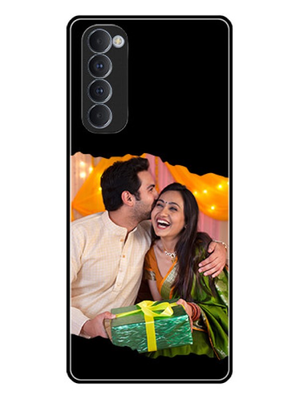 Custom Oppo Reno 4 Pro Custom Glass Phone Case - Tear-off Design