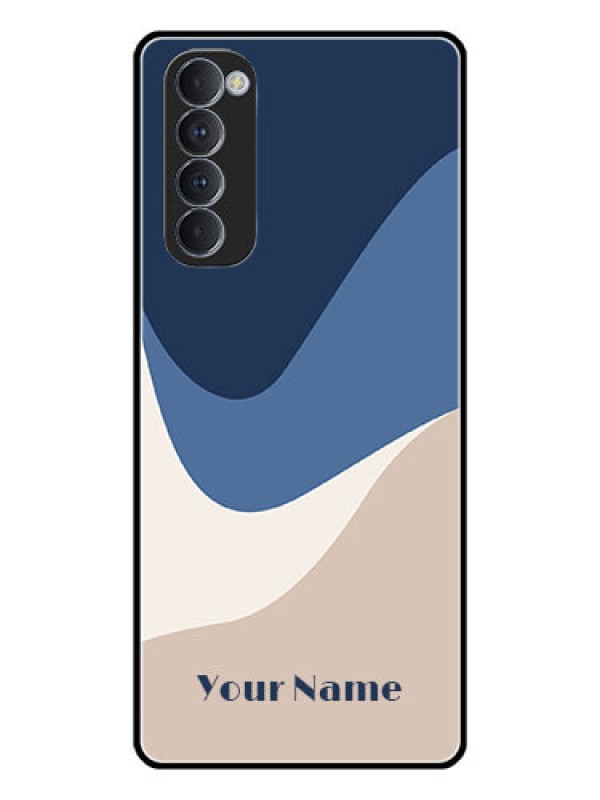 Custom Oppo Reno 4 Pro Custom Glass Phone Case - Abstract Drip Art Design
