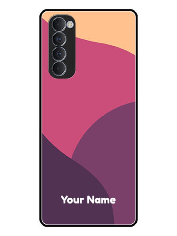 Custom Oppo Reno 4 Pro Custom Glass Phone Case - Mixed Multi-colour abstract art Design