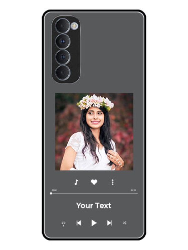 Custom Oppo Reno 4 Pro Custom Glass Mobile Case - Play The Music Design