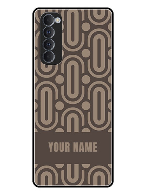 Custom Oppo Reno 4 Pro Custom Glass Phone Case - Captivating Zero Pattern Design