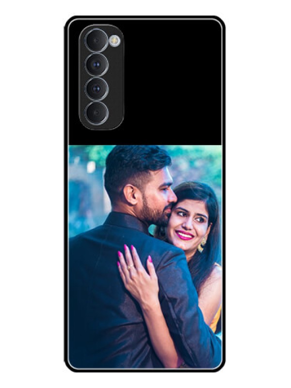 Custom Oppo Reno 4 Pro Custom Glass Phone Case - Upload Full Picture With Custom Color Design